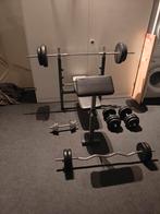 Complete Home Gym Set, Sport en Fitness, Fitnessmaterialen, Ophalen, Zo goed als nieuw, Fitnessbank