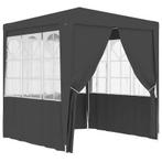 Partytent met zijwanden professioneel 90 g/m² 2x2m antraciet, Tuin en Terras, Partytenten, Nieuw, 2 meter of meer, Minder dan 5 meter