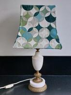 Vintage Tafellamp Messing met Marmer, Ophalen of Verzenden, Gebruikt