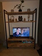 Mangohouten Buffetkast / TV Meubel, Huis en Inrichting, Kasten | Buffetkasten, Ophalen, 100 tot 150 cm, Zo goed als nieuw, Met lade(s)