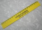 Liniaal / Meetlat, CENTRALE VOLKSBANK. Afm.: LxBxD 20,6x2,8., Doe-het-zelf en Verbouw, Meetapparatuur, Ophalen of Verzenden, Zo goed als nieuw