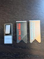 3 paperclips met reclame, Verzamelen, Ophalen of Verzenden, Zo goed als nieuw, Reclamebord