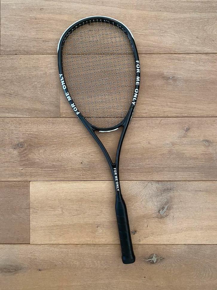 SAXON For Me Only – Black on Fire | Squashracket, Sport en Fitness, Tennis, Zo goed als nieuw, Racket, Overige merken, Ophalen of Verzenden