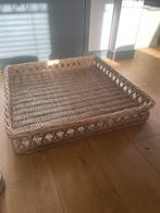 Riet rotan landelijk dienblad, Ophalen, Zo goed als nieuw, Rechthoekig, Hout