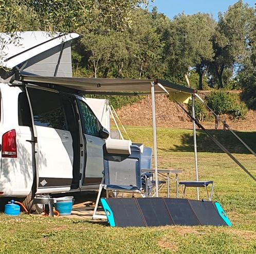 Faraday zonnepaneel opvouwbaar., Caravans en Kamperen, Camper-accessoires, Zo goed als nieuw, Ophalen