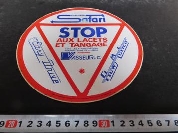 sticker STOP aux lacets et tangage safari stabilisateur beschikbaar voor biedingen