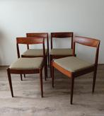 Vintage Deense stoelen, Huis en Inrichting, Stoelen, Ophalen, Gebruikt, Bruin