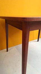 Retro Teakhouten Tafel, vintage dinner table, bureau, Ophalen, Gebruikt, 100 tot 150 cm, Vintage