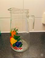 Glazen Kan /karaf groot met motief: Nieuw, Huis en Inrichting, Keuken | Servies, Glas of Glazen, Nieuw, Ophalen of Verzenden, Glas