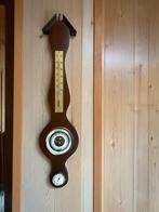 Vintage houten weerstation, Ophalen of Verzenden, Gebruikt, Weerstation