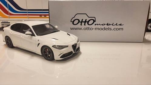 Otto Mobile Alfa Romeo Giulia Quadrifoglio White, Hobby en Vrije tijd, Modelauto's | 1:18, Zo goed als nieuw, Auto, OttOMobile