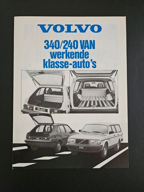 Brochure Volvo 240 & 340 Van, Boeken, Auto's | Folders en Tijdschriften, Zo goed als nieuw, Volvo, Ophalen of Verzenden