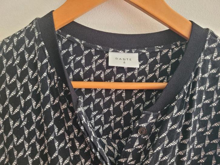 DANTE 6 DRESS JURK JURKJE 38 ZWART WIT, Kleding | Dames, T-shirts, Zo goed als nieuw, Maat 38/40 (M), Zwart, Lange mouw, Ophalen of Verzenden