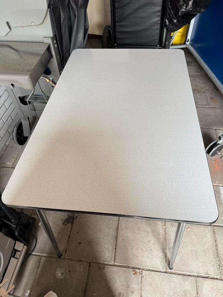 Wit Formica Tafeltje - 110x70x75 cm, Antiek en Kunst, Antiek | Meubels | Tafels, Ophalen