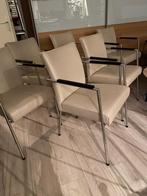 6 Mooie leren stoelen, Ophalen, Gebruikt