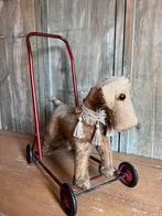 Hond op wielen duwstang loophond looprek antiek brocante rek, Ophalen of Verzenden