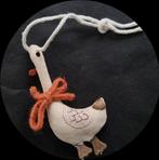 Tashanger eend sleutelhanger handgemaakt stof hanger duck, Verzenden, Nieuw