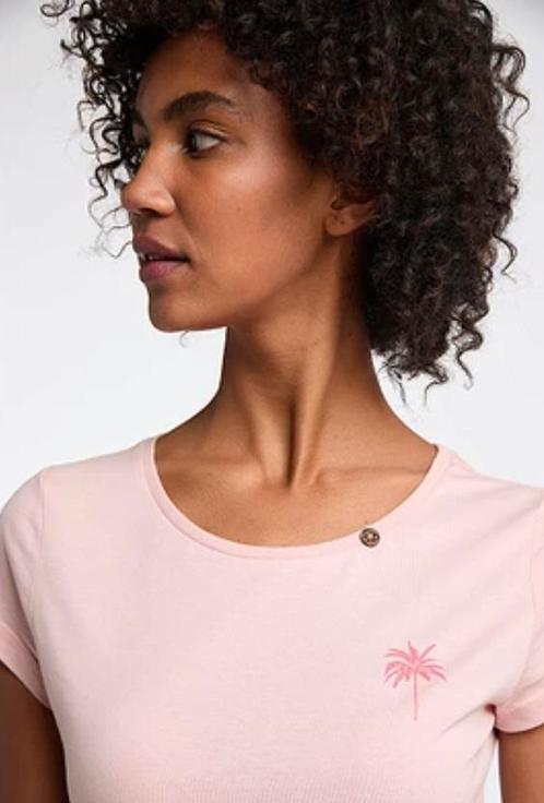 Ragwear vegan top t-shirt korte mouw FLORAH palmboom M-XXL, Kleding | Dames, Tops, Zo goed als nieuw, Maat 46/48 (XL) of groter