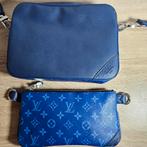 Blauwe Duo Messenger Bag / Schoudertas, Ophalen of Verzenden, Zo goed als nieuw, Blauw