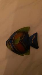 Vis van metaal. Blauw, groen, bruin., Huis en Inrichting, Woonaccessoires | Overige, Ophalen, Zo goed als nieuw