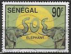 Senegal 1994 - Yvert 1059 - S.O.S. Olifanten - 90 F. (ST), Postzegels en Munten, Postzegels | Afrika, Ophalen, Overige landen