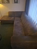 Mooie bruin/grijze hoekbank in nette staat, Ophalen, Hoekbank, Zo goed als nieuw, Stof