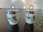 Twee Royal Worchester egg coddlers, Ophalen of Verzenden, Zo goed als nieuw, Overige stijlen, Kop(pen) en/of Schotel(s)