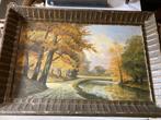 Oud schilderij Bosgezicht gezichtneerd maar door wie ??, Antiek en Kunst, Ophalen of Verzenden