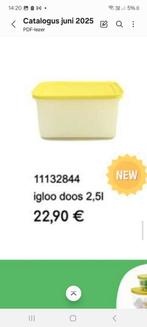 Nieuwe iglodoos van tupperware 2.5 liter, Ophalen of Verzenden, Nieuw, Overige typen
