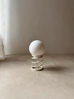 Spiraal tafellamp jaren 80 melkglas - Bij de Tijd, Ophalen of Verzenden, Gebruikt, Space age