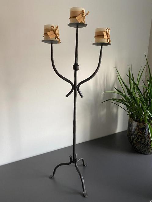Incl. kaarsen. Zwart. Schitterende kandelaar. Nieuw., Huis en Inrichting, Woonaccessoires | Kandelaars en Kaarsen, Nieuw, Kandelaar