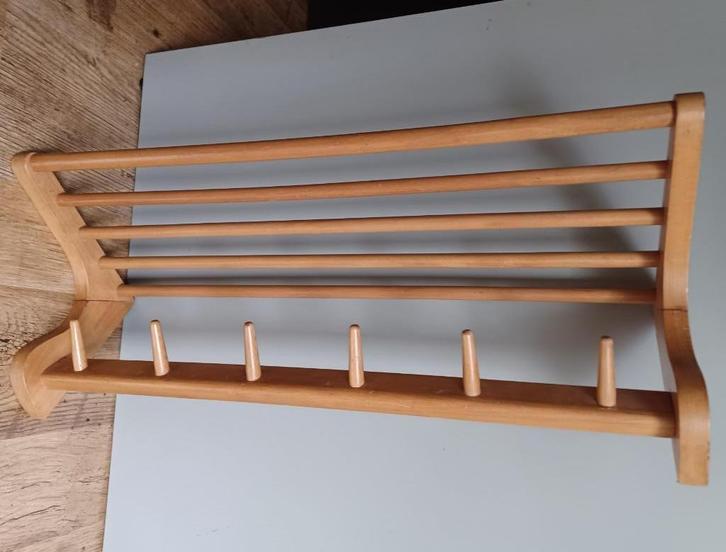 't Spectrum design vintage kapstok stokkum dh03 breed 65 cm, Huis en Inrichting, Woonaccessoires | Kapstokken, Gebruikt, Wandkapstok