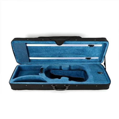 Vioolkoffer 4/4 Maat In Zwart-Vlae Met 2 Delige Riem, Muziek en Instrumenten, Behuizingen en Koffers, Nieuw, Verzenden