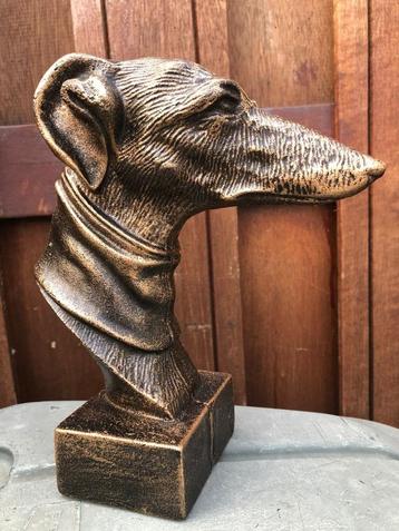 buste kop beeld windhond whippet  beschikbaar voor biedingen