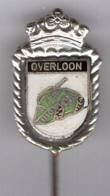 Oorlogsmuseum Overloon email op zilverkleurig speld( U_034 ) beschikbaar voor biedingen