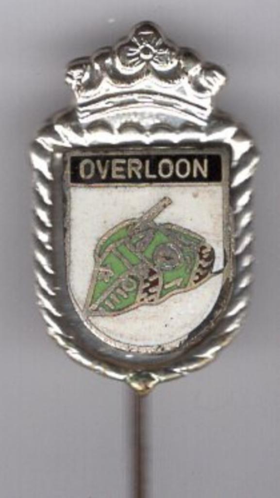 Oorlogsmuseum Overloon email op zilverkleurig speld( U_034 ), Verzamelen, Speldjes, Pins en Buttons, Nieuw, Speldje of Pin, Stad of Land