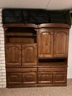 Te koop eiken kast, Ophalen, Glas, Zo goed als nieuw, 200 cm of meer