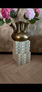 Gouden Toetervaas, Huis en Inrichting, Ophalen, Overige materialen, Gebruikt, Geel