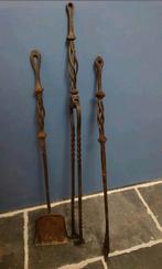 Kachel bestekset / openhaard set (schep, tang en pook), Huis en Inrichting, Haarden, Ophalen of Verzenden, Gebruikt