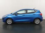 Ford Fiesta 100PK EcoBoost Titanium AUTOMAAT I Trekhaak I pa, Gebruikt, Blauw, 620 kg, Origineel Nederlands