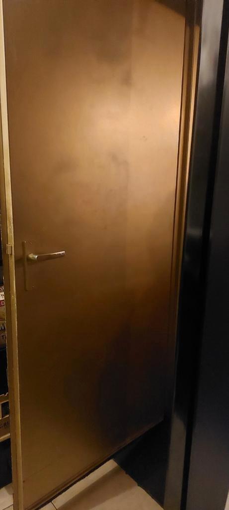 Brandeur IJzeren Gevangenisdeur Roermond - Demontage, Doe-het-zelf en Verbouw, Deuren en Horren, Gebruikt, Binnendeur, 200 tot 215 cm