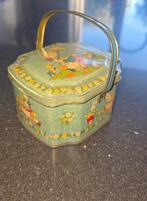 Vintage blikken trommeltje met hengsel, Ophalen of Verzenden, Gebruikt, Overige, Overige merken