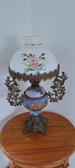 Mooie olielamp met blauw aardewerk, Ophalen