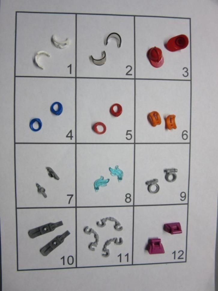 L374 LEGO MINIFIG ACCESSOIRES FRIENDS VIZIER BANDANA SKI TAS, Kinderen en Baby's, Speelgoed | Duplo en Lego, Nieuw, Lego, Losse stenen