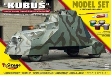 Bouwpakket Hobby Mirage schaal 1:35 Kubus armor tank 835091  beschikbaar voor biedingen