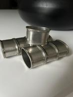 8 servet ringen zilvertin, Antiek en Kunst, Antiek | Tin, Ophalen of Verzenden