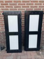 Houten Luiken Grijs/Wit - 130x100cm (2x50cm), Doe-het-zelf en Verbouw, Deuren en Horren, Ophalen, Gebruikt, Minder dan 80 cm, Minder dan 200 cm