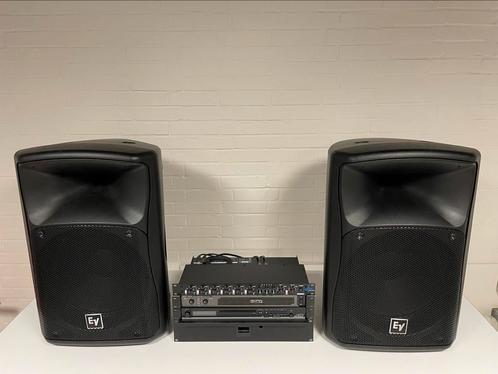 Electrovoice ZX4 geluidsset, incl versterker, mixer etc, Audio, Tv en Foto, Luidsprekers, Gebruikt, Front, Rear of Stereo speakers