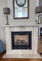 Gaskachel met marmeren schouw, Huis en Inrichting, Kachels, Ophalen, Gebruikt, Gas, Inbouw