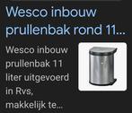 Wesco inbouw afvalemmer rvs, Huis en Inrichting, Woonaccessoires | Prullenbakken, Ophalen, Nieuw, Rvs, Minder dan 50 cm